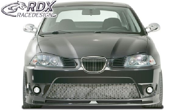 Grila fara semn RDX, negru cu rama crom [din PU-ABS] Seat Ibiza 6J & 6JSC (toate)